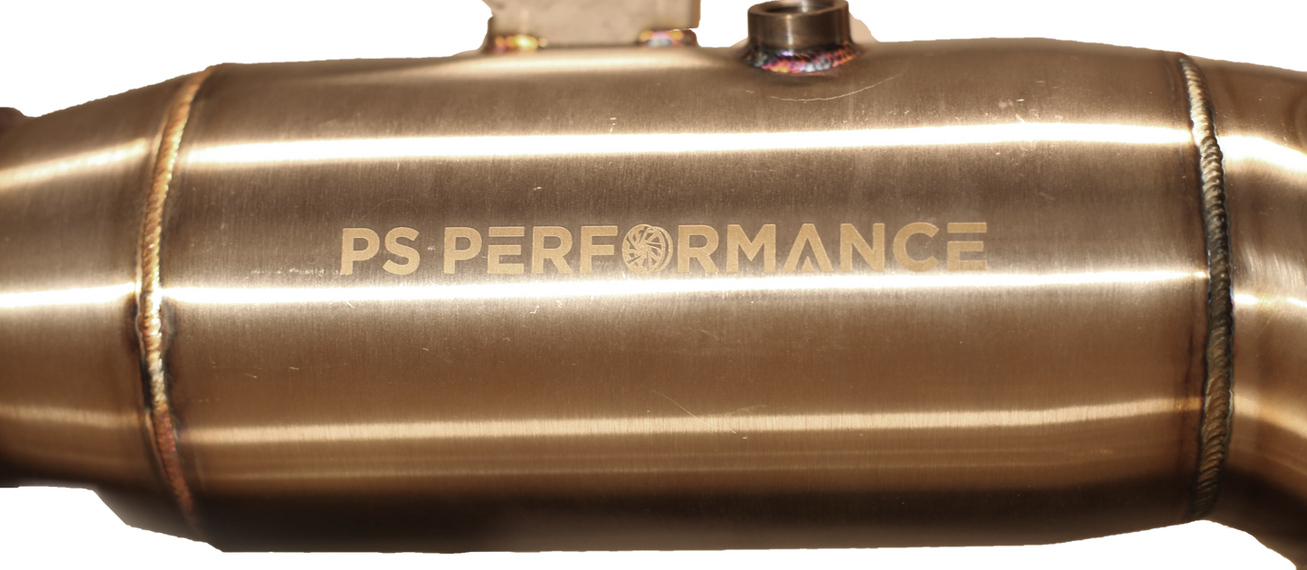P S Performance B58 5" Sports Downpipe Catted